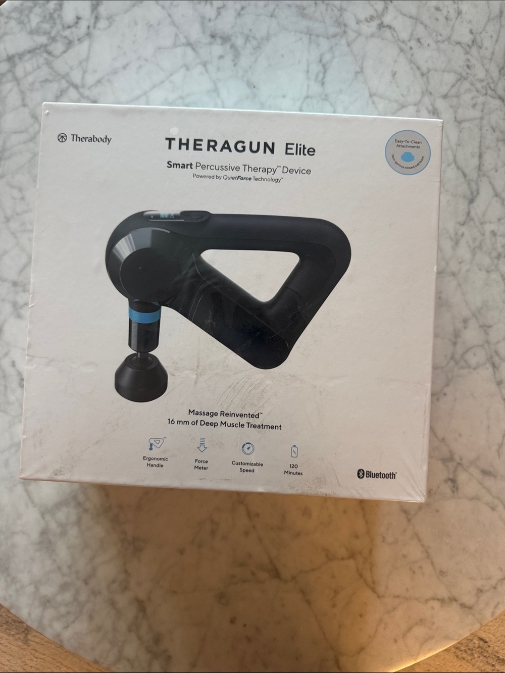 Therabody Theragun Elite Percussive Massager - Black with Blue Accent